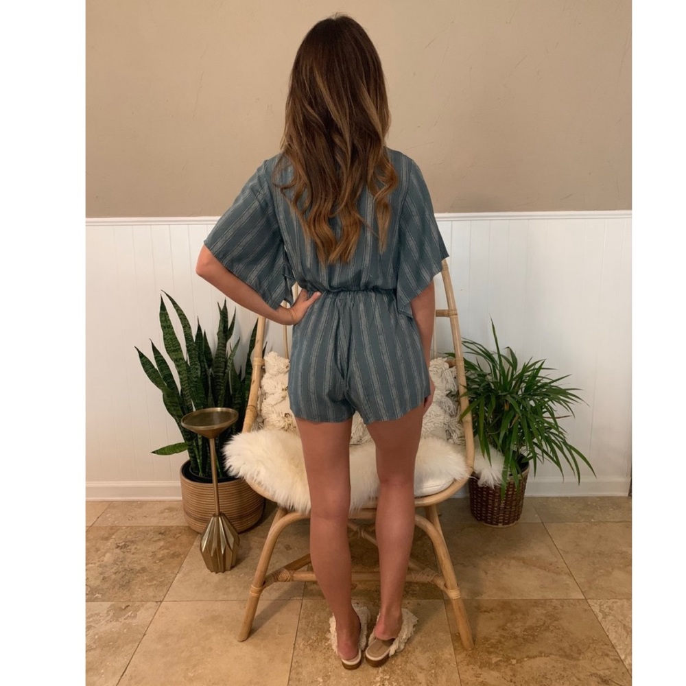 Last one! Desert-Chic Boho Stripe Romper - Picture 5 of 6